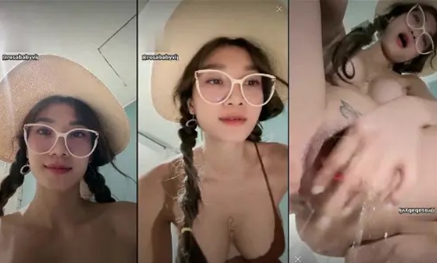 Nghịch lồn Rosababyvip ướt sũng nước dâm, giường chiếu đẫm đìa vì thèm quá đỗi.