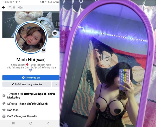 Nụ hôn nồng nàn trên bộ ngực căng tròn đầy đặn của Minh Nhi khiến anh không thể ngừng vuốt ve nâng niu tha thiết.